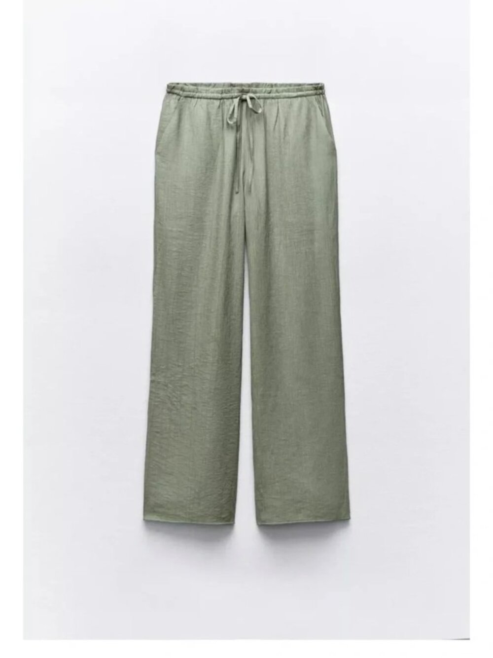 Zara Lightweight Jogger Pants in Sage Green Size S